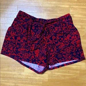 Floral High-waist Shorts